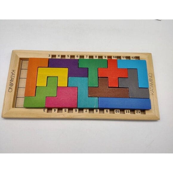 Katamino Wooden Strategy Game Gigamic Logic Puzzle Math 500 Challenges Perrilot - Picture 3 of 8